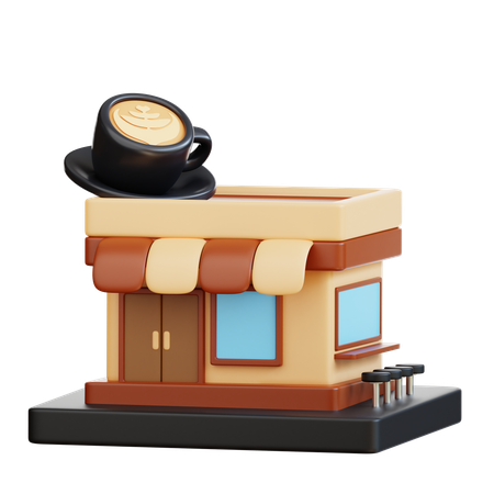 Cafe  3D Icon