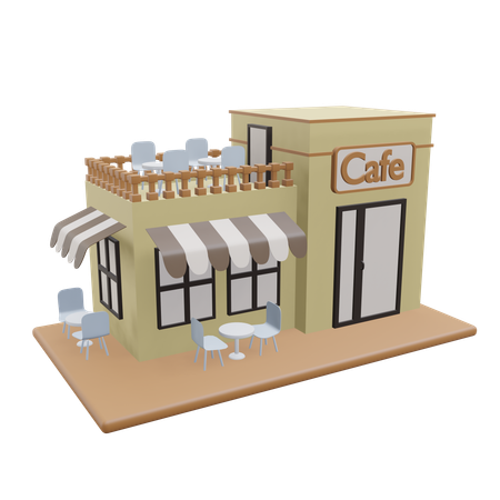 Cafe  3D Icon