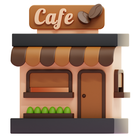 Cafe  3D Icon