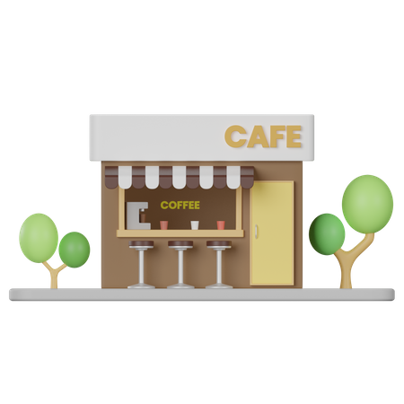 Cafe  3D Icon