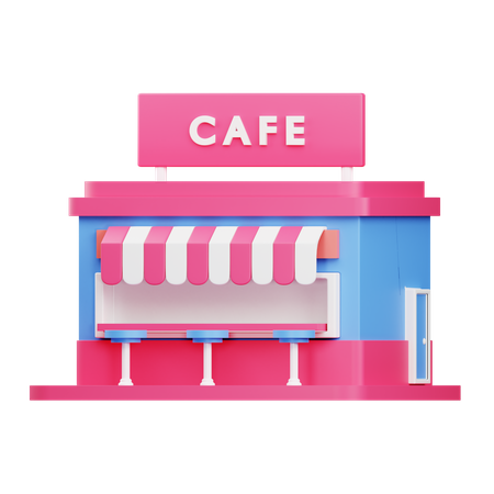 Cafe  3D Illustration