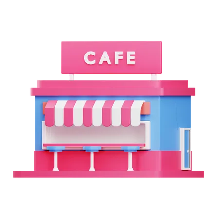 Cafe 3D Illustration