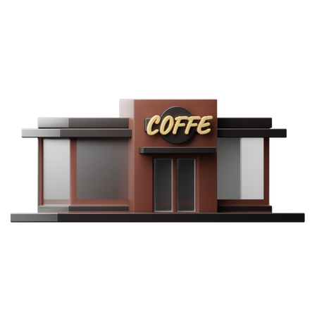 Café  3D Illustration