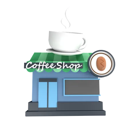 Café  3D Illustration