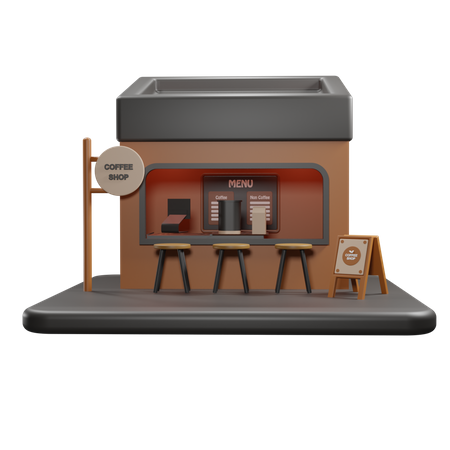 Café  3D Icon