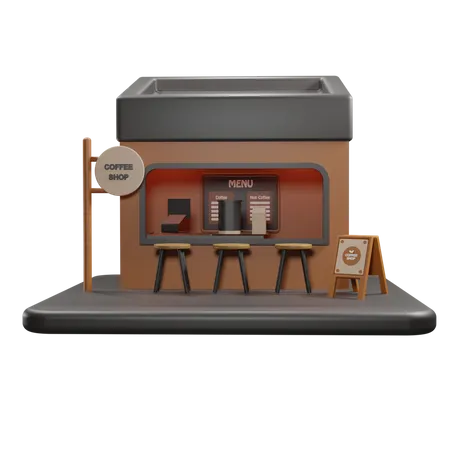 Café  3D Icon