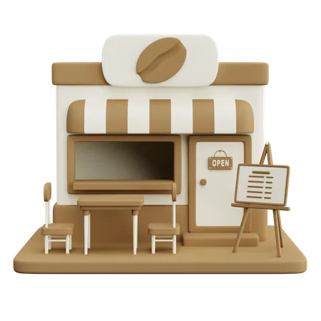 Café  3D Icon