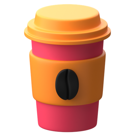 Café à emporter  3D Icon