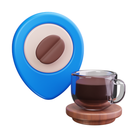 Emplacement du café  3D Icon