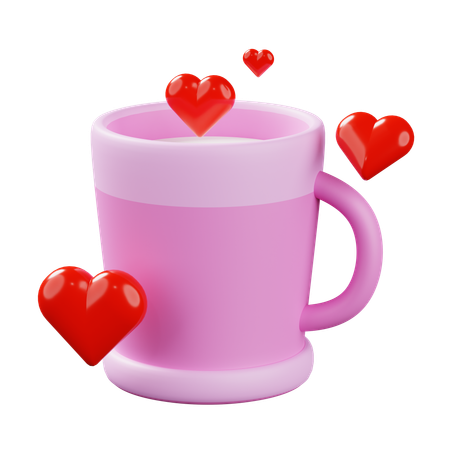 Amor de café  3D Icon