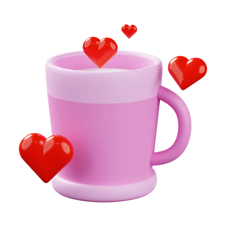 Amor de café  3D Icon