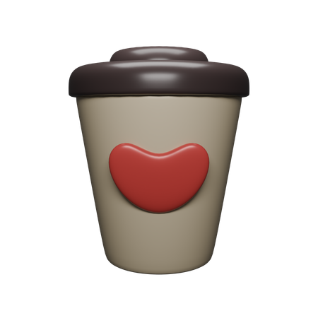 Amor cafe  3D Icon