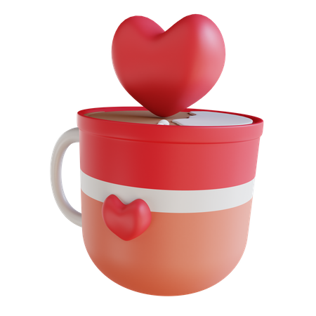 Amor de café  3D Icon