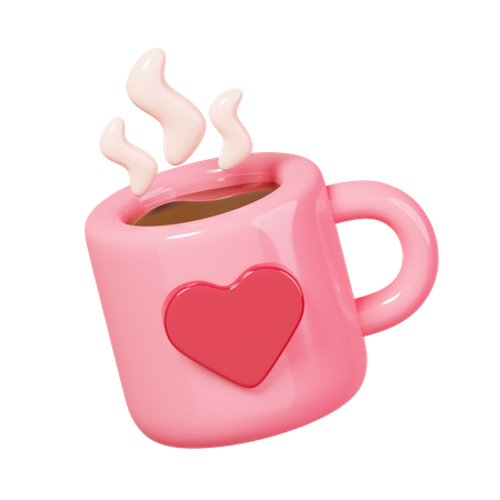 Amor de café  3D Icon