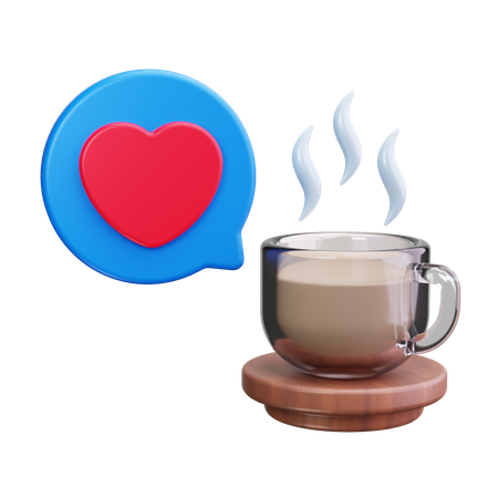 Amour du café  3D Icon