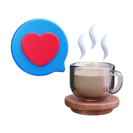 Amour du café  3D Icon