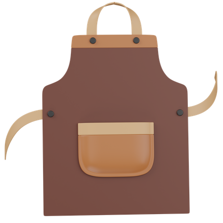 Cafe Apron  3D Icon