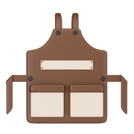 Cafe Apron  3D Icon