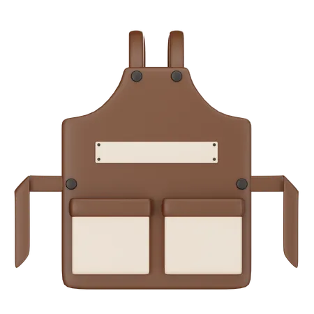 Cafe Apron  3D Icon