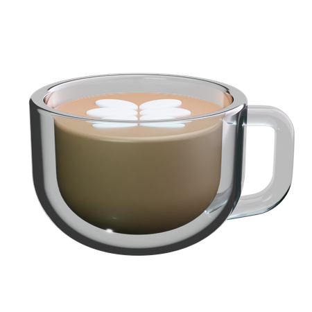 Café au lait  3D Icon