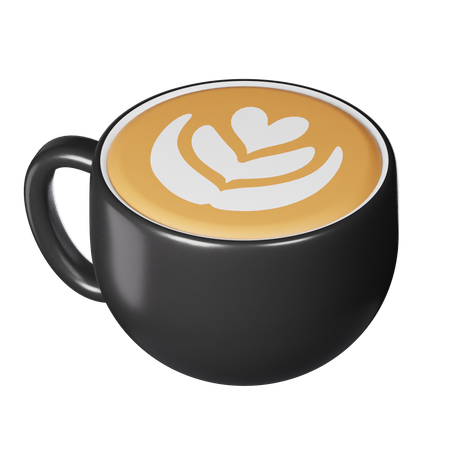 Café au lait  3D Icon