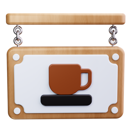 Tableau de café  3D Icon