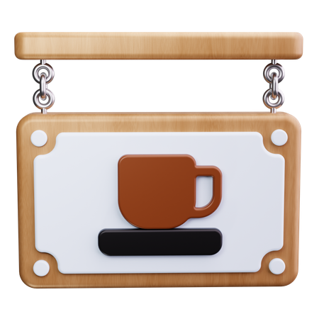 Cafe Board  3D Icon