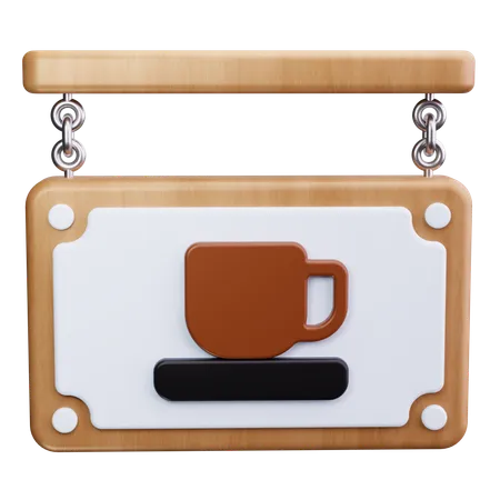 Cafe Board  3D Icon