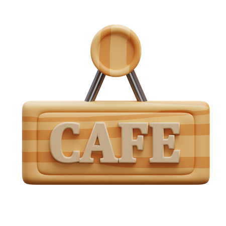 Cafe Board  3D Icon