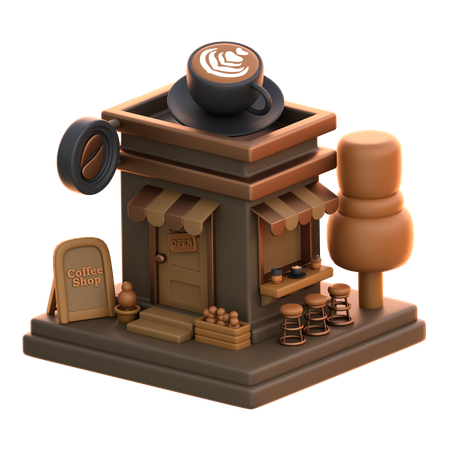 Café Café  3D Icon