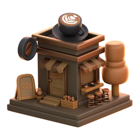 Café Café  3D Icon