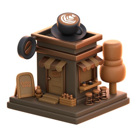 Café Café  3D Icon