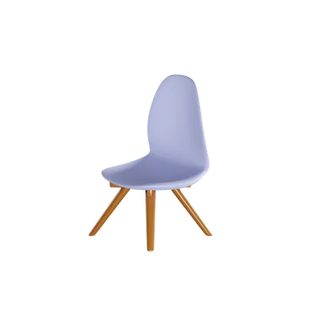 Cafe Chair 3 D Render 3D Icon