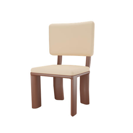 Cafe Chair  3D Illustration