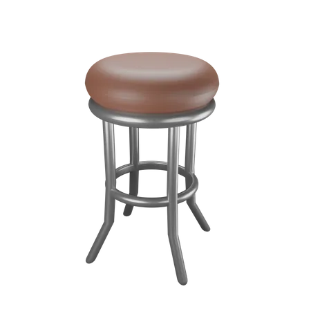 Cafe Chair 3D Illustration