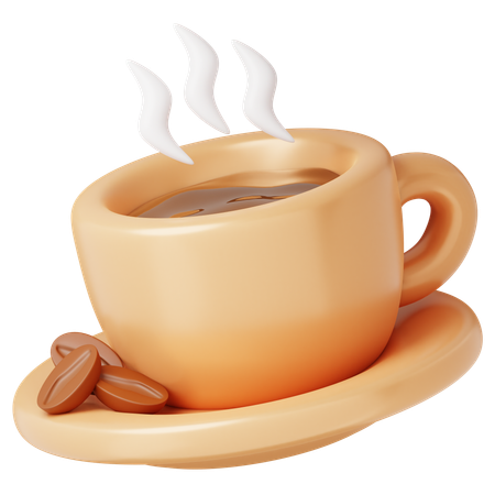 Café chaud  3D Icon