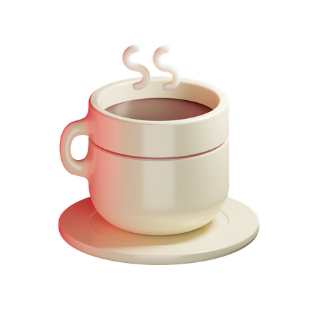 Café chaud  3D Illustration