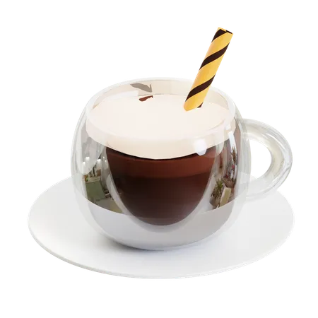 Café com chocolate  3D Icon