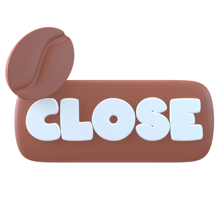 Cafe Close  3D Icon