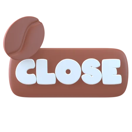 Cafe Close  3D Icon