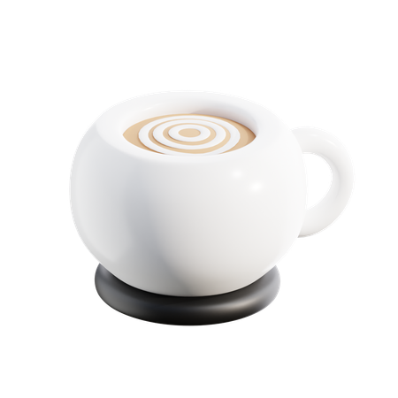 Café com leite  3D Icon