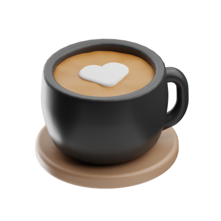 Café com leite  3D Icon