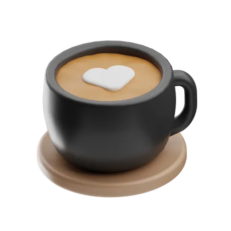 Café com leite  3D Icon