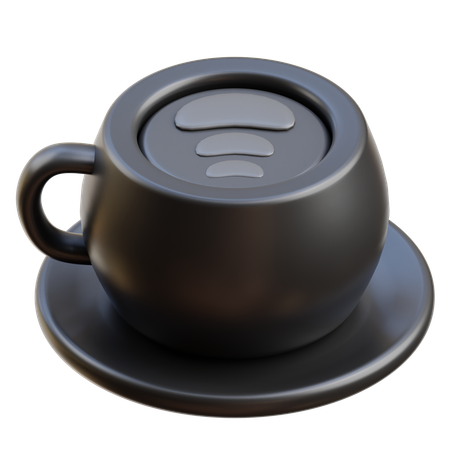 Café com leite  3D Icon