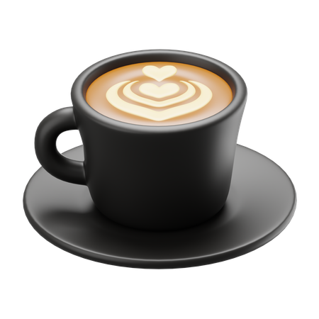 Café Latté  3D Icon