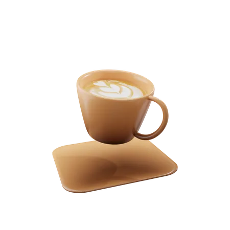 Latté  3D Illustration