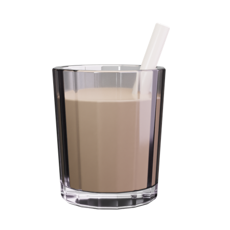 Café con leche helado  3D Icon