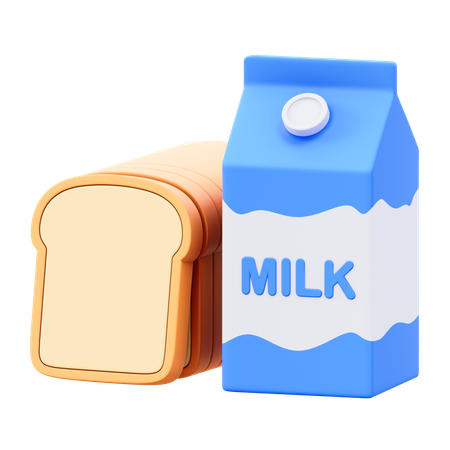 Café da manhã  3D Icon