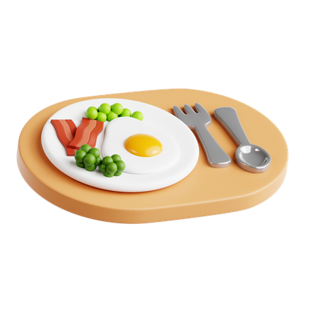 Café da manhã  3D Icon