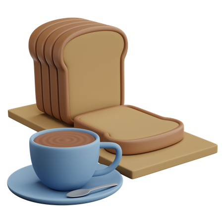 Café da manhã  3D Icon